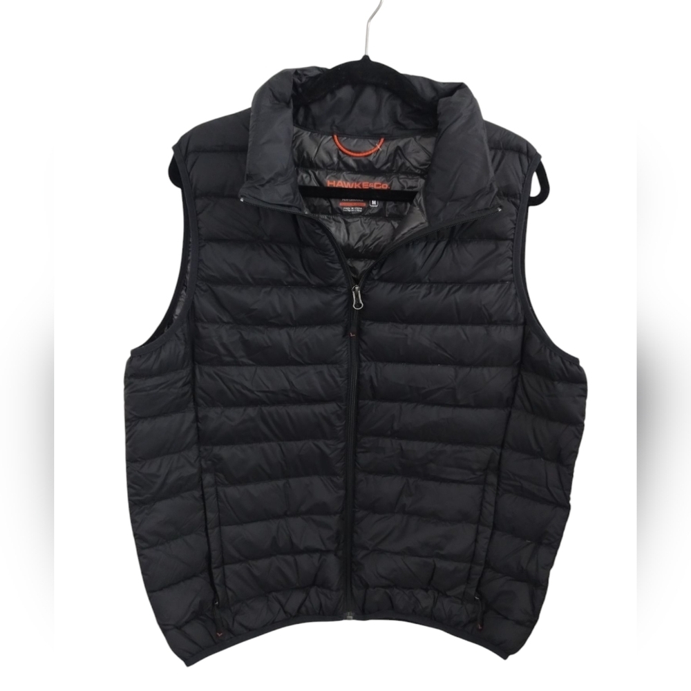 Hawke & Co. Sport Men's Black Performance Down Puffer Gorpcore Grunge Vest sz M